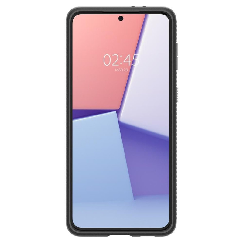 Spigen Liquid Air -suojakotelo Samsung Galaxy S21 -puhelimelle, matta musta