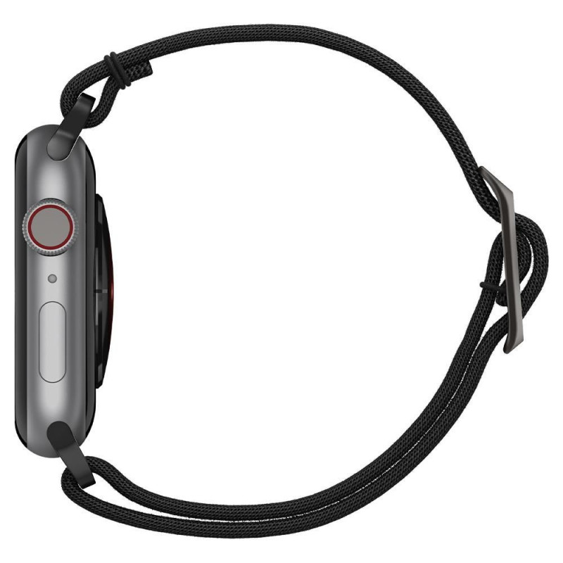 Spigen Fit Lite -ranneke Apple Watch 4/5/6/7/SE/8/9/Ultra 44/45/49 mm, musta