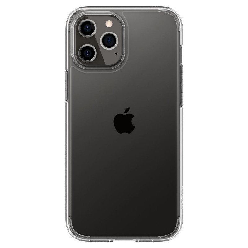 Spigen Ultra Hybrid -suojakotelo Apple iPhone 12 / 12 Pro -puhelimelle, Crystal Clear