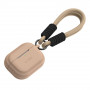 Tech-Protect Silikoninen Rope -kotelo Apple AirPods Pro 1 / 2 -kuulokkeille, Cafe Latte