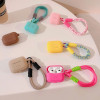 Tech-Protect Silikoninen Rope -kotelo Apple AirPods Pro 1 / 2 -kuulokkeille, Cafe Latte
