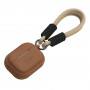 Tech-Protect Silikoninen Rope -kotelo Apple AirPods Pro 1 / 2 -kuulokkeille, suklaanruskea