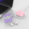 Tech-Protect Silikoninen Hook-kuori Apple AirPods Pro 1 / 2 -kuulokkeille, Cafe Latte