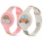 Tech-Protect Smooth Band -ranneke lapsille Apple AirTag 1 / 2 -paikantimelle, värillinen (2 kpl)