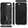 Spigen Liquid Air -suojakotelo Apple iPhone SE 2022 / SE 2020 / 8 / 7 -puhelimelle, musta