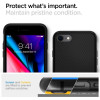 Spigen Liquid Air -suojakotelo Apple iPhone SE 2022 / SE 2020 / 8 / 7 -puhelimelle, musta