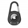 Tech-Protect Slidelock Carabiner avainketjukotelo Apple AirTag 1/2 -laitteelle, musta