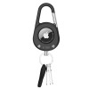Tech-Protect Slidelock Carabiner avainketjukotelo Apple AirTag 1/2 -laitteelle, musta
