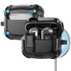 Tech-Protect Carbonox MagSafe -kotelo THP4736 Samsung Galaxy Buds 3 / 3 FE / 3 Pro -kuulokkeille, musta