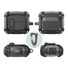 Tech-Protect Carbonox MagSafe -kotelo THP4736 Samsung Galaxy Buds 3 / 3 FE / 3 Pro -kuulokkeille, musta