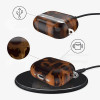 Tech-Protect Lamano-kuori Apple AirPods Pro 1 / 2 Panther (musta ja ruskea)