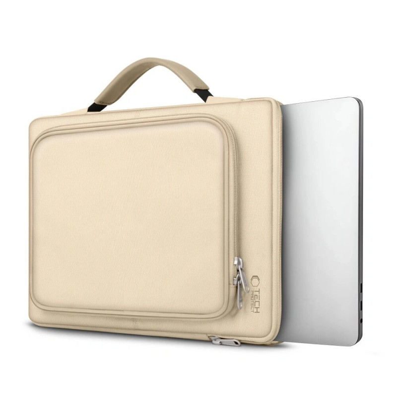 Tech-Protect Basic Bag kannettavan tietokoneen laukku 15-16", Desert Beige