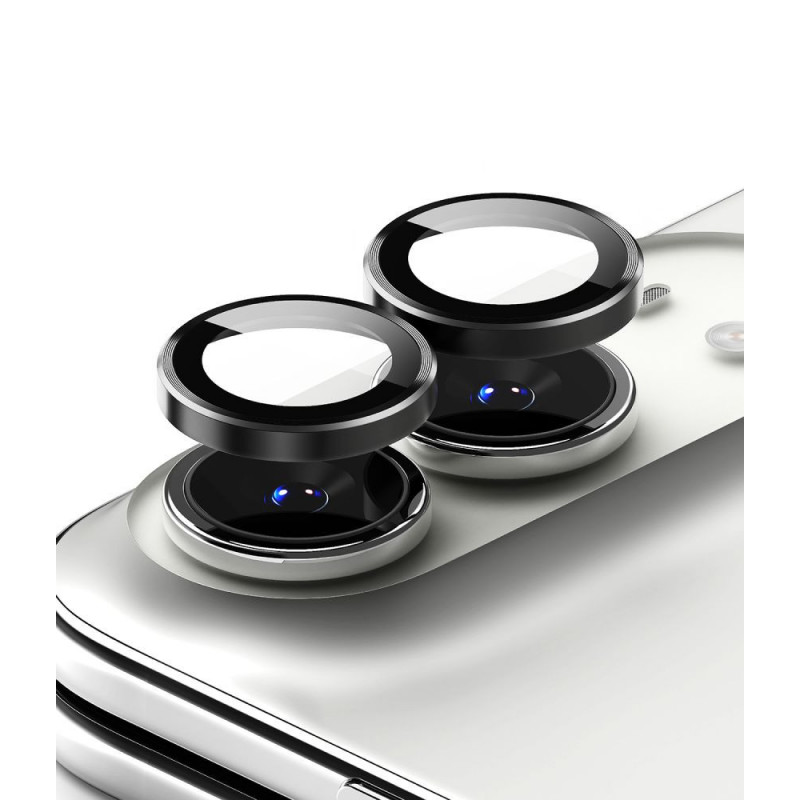 Ringke Camera Frame RGK12086 -kameran linssinsuoja Apple iPhone Duo -puhelimelle (2 kpl), musta