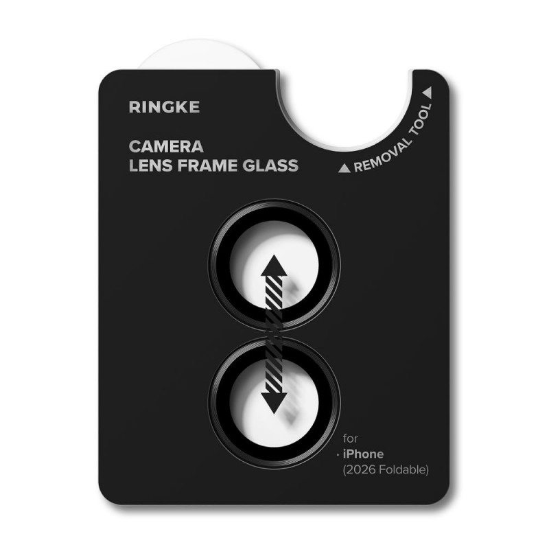 Ringke Camera Frame RGK12086 -kameran linssinsuoja Apple iPhone Duo -puhelimelle (2 kpl), musta