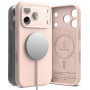 Ringke Silicone Magnetic MagSafe -suojakotelo Apple iPhone 18 Pro -puhelimelle, Pink Sand
