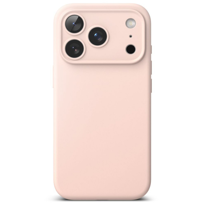 Ringke Silicone Magnetic MagSafe -suojakotelo Apple iPhone 18 Pro -puhelimelle, Pink Sand