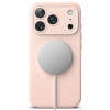 Ringke Silicone Magnetic MagSafe -suojakotelo Apple iPhone 18 Pro -puhelimelle, Pink Sand