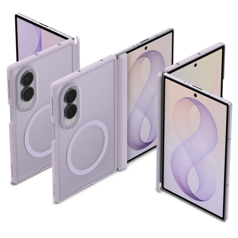 Spigen Airskin Zero MagSafe -suojakuori Samsung Galaxy Z Fold 8 -puhelimelle, Frost Lavender