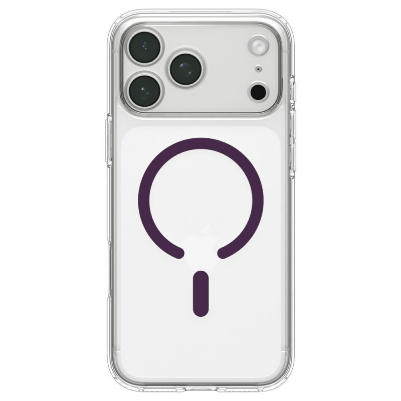 Spigen Ultra Hybrid MagSafe -suojakotelo Apple iPhone 17 Pro / 18 Pro -puhelimelle, kirkas/burgundi