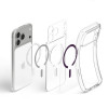 Spigen Ultra Hybrid MagSafe -suojakotelo Apple iPhone 17 Pro / 18 Pro -puhelimelle, kirkas/burgundi