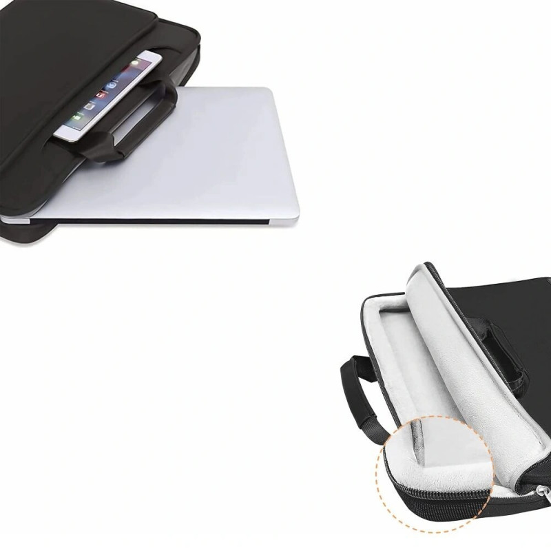 Tech-Protect PocketBag kannettavan tietokoneen laukku 15-16", musta