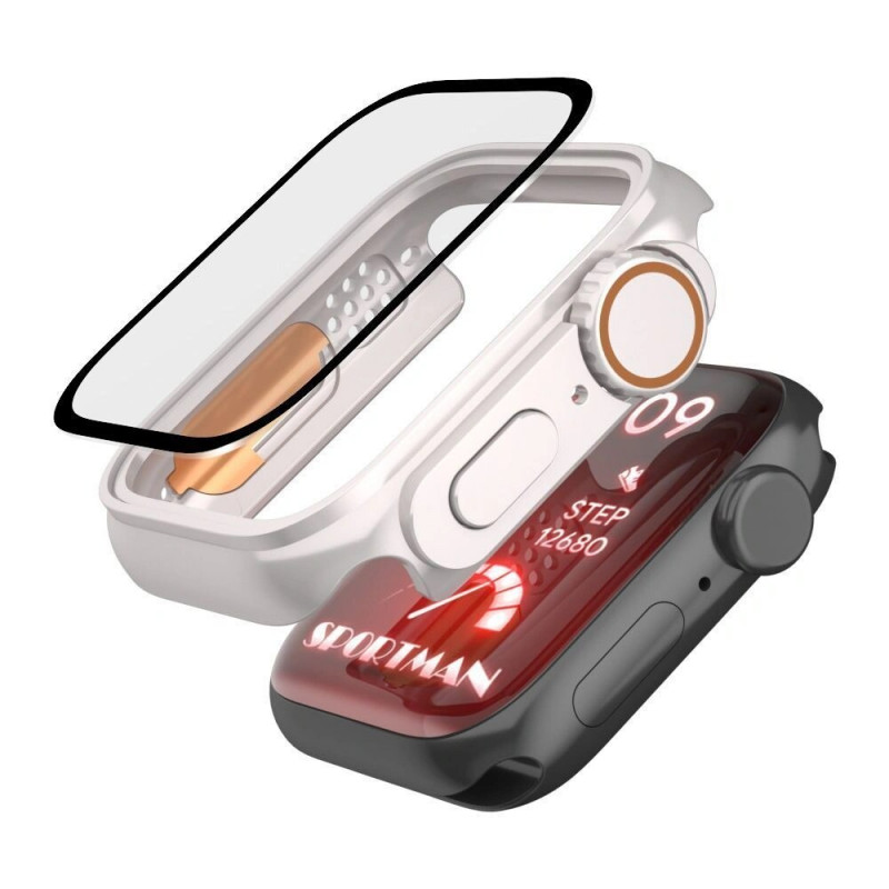 Tech-Protect Defense360 -kotelo Apple Watch 10 / 11 46 mm:lle, musta/oranssi