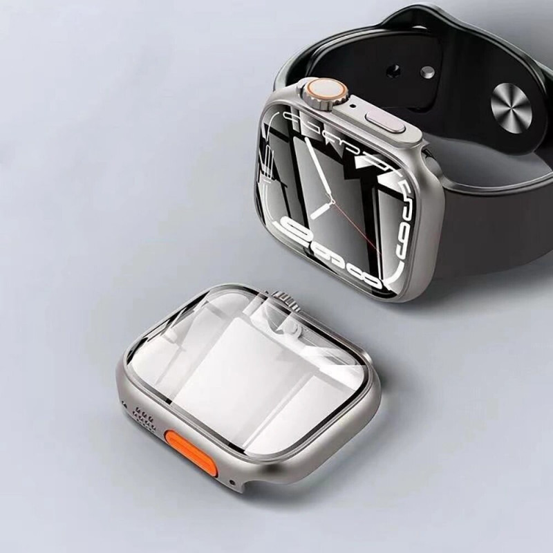 Tech-Protect Defense360 -kotelo Apple Watch 10 / 11 46 mm:lle, musta/oranssi
