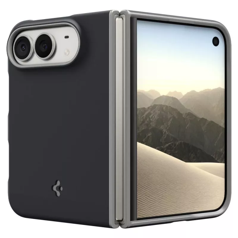 Spigen Nano Pop Mag MagSafe -suojakotelo Apple iPhone Duo -puhelimelle, Black Sesame