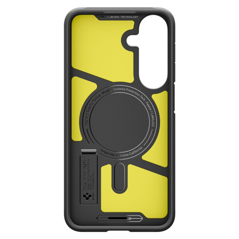 Spigen Tough Armor Mag MagSafe -suojakotelo Samsung Galaxy S25 FE / S26 FE -puhelimelle, musta