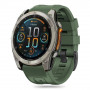 Tech-Protect silikoniranneke Garmin Fenix 5S / 5S Plus / 6S / 6S Pro / 7S / 8 (43 mm), Military Green