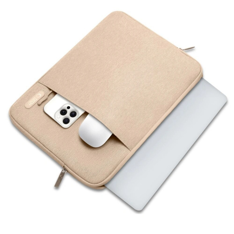 Tech-Protect Sleevy Laptop 13-14" hiha, Caffe Latte