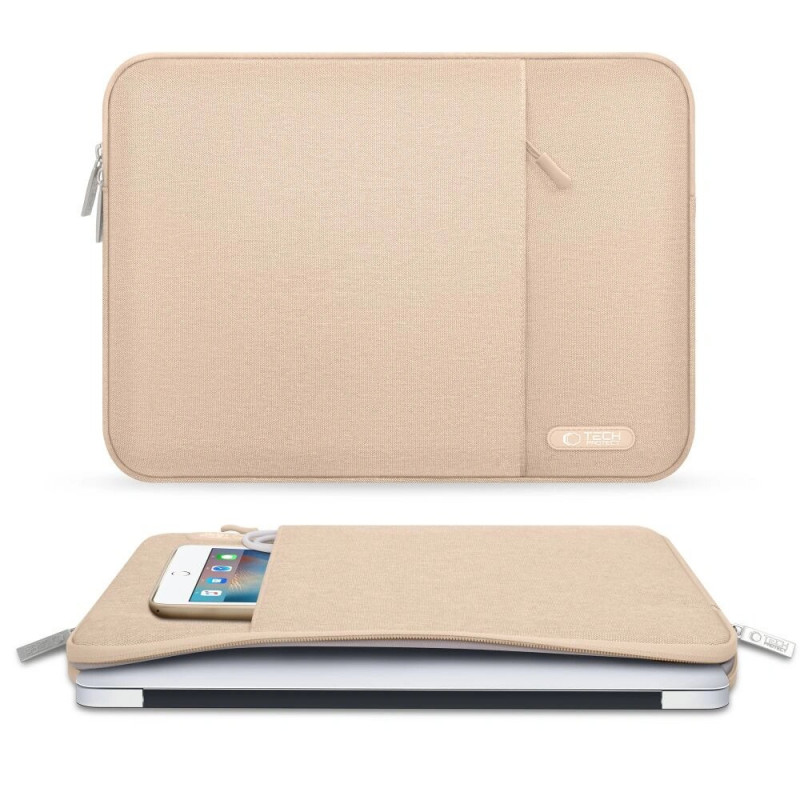 Tech-Protect Sleevy Laptop 13-14" hiha, Caffe Latte