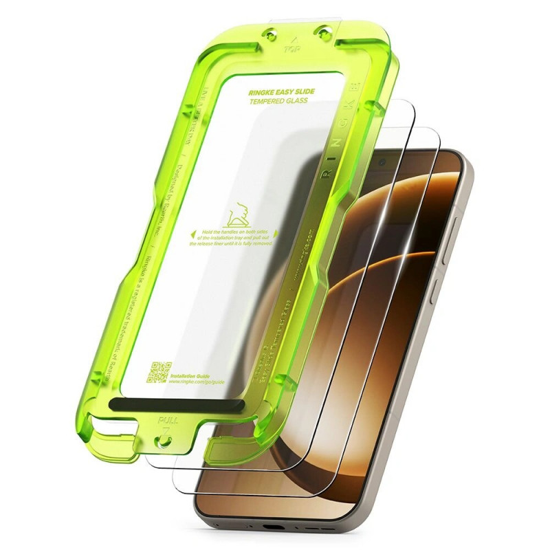 Ringke Easy Slide karkaistu lasi OnePlus 15:lle (2 kpl), kirkas