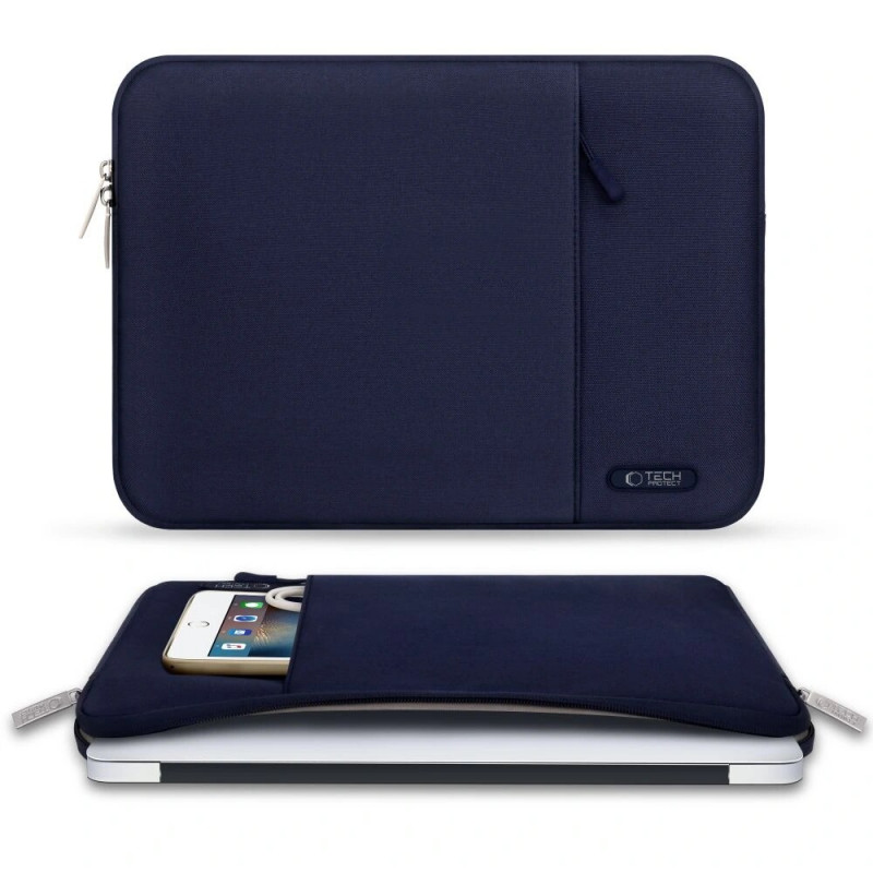 Tech-Protect Sleevy Laptop 13-14" hiha, Navy Blue