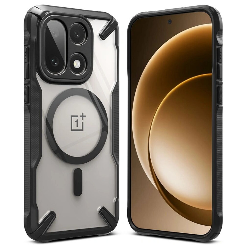 Ringke Fusion-X Magnetic MagSafe -suojakotelo OnePlus 15 -puhelimelle, musta