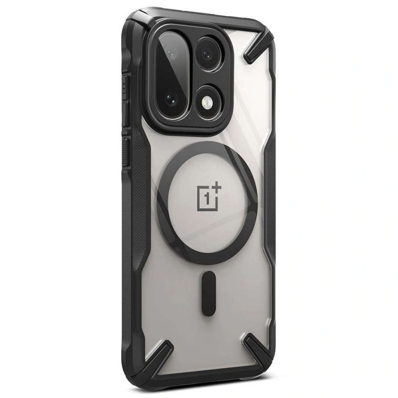 Ringke Fusion-X Magnetic MagSafe -suojakotelo OnePlus 15 -puhelimelle, musta
