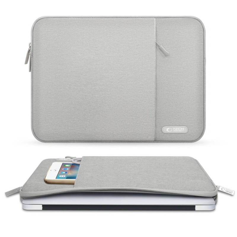 Tech-Protect Sleevy Laptop 13-14" -sleeve, Crayon Grey