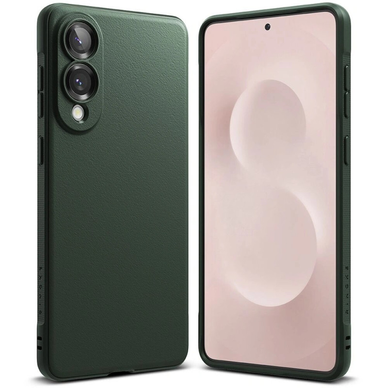 Ringke Onyx -kuori Samsung Galaxy S25 Edge -puhelimelle, tummanvihreä