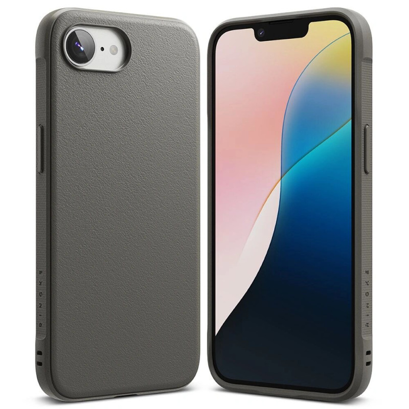 Ringke Onyx -suojakotelo Apple iPhone 17e / 16e -puhelimelle, harmaa
