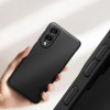 Ringke Onyx -kuori Samsung Galaxy S25 Edge -puhelimelle, musta