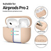 Tech-Protect Silikonikuori Apple AirPods Pro 1/2 -kuulokkeille, Caffe Latte