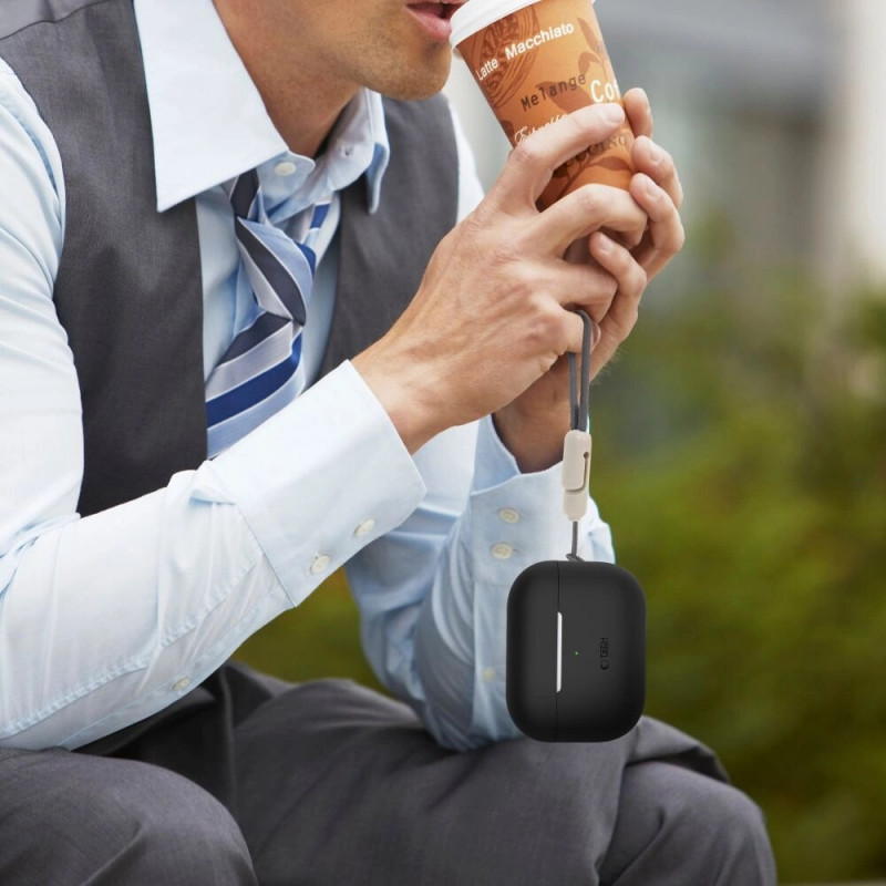 Tech-Protect Silikonikuori Apple AirPods Pro 1/2 -kuulokkeille, Caffe Latte