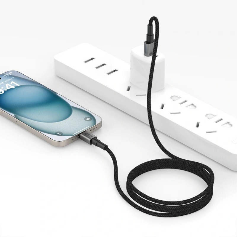 Tech-Protect Ultraboost DNA USB-A / USB-C -kaapeli 15W/3A 100 cm, Iron Grey
