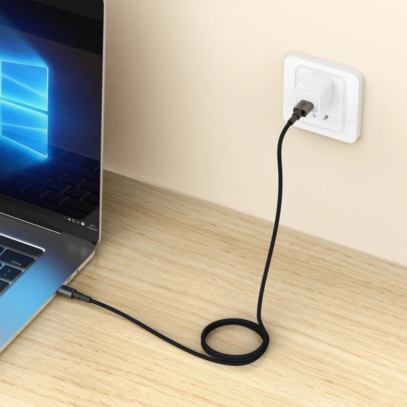Tech-Protect Ultraboost DNA USB-A / USB-C -kaapeli 15W/3A 100 cm, Iron Grey