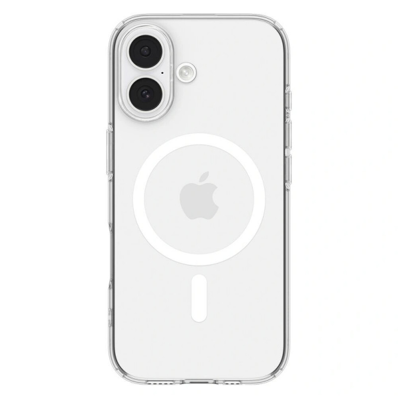 Spigen Liquid Crystal Mag MagSafe -kuori Apple iPhone 17:lle, kirkas/valkoinen