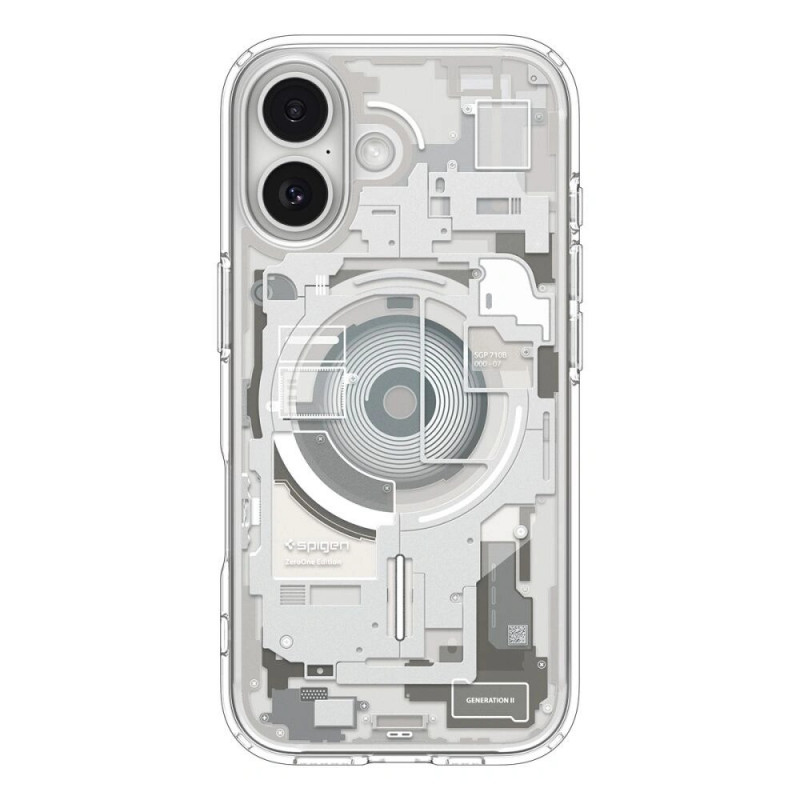 Spigen Ultra Hybrid Mag MagSafe -kotelo Apple iPhone 17 Zero One -puhelimelle, Natural Titanium