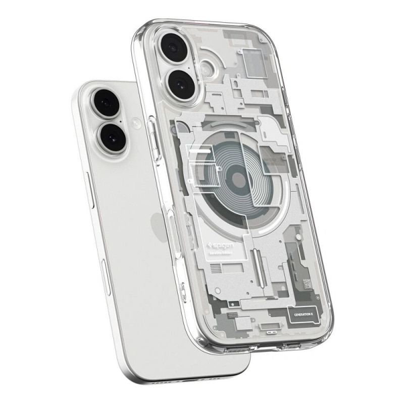 Spigen Ultra Hybrid Mag MagSafe -kotelo Apple iPhone 17 Zero One -puhelimelle, Natural Titanium
