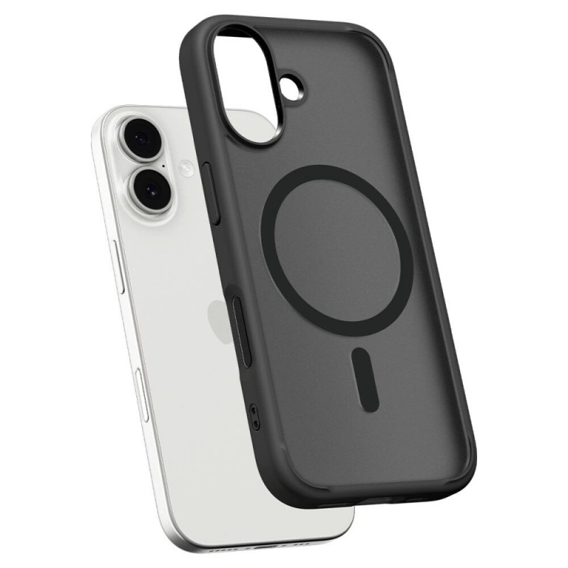 Spigen Ultra Hybrid Mag MagSafe ACS10383 -kuori Apple iPhone 17 -puhelimelle, Frost Black