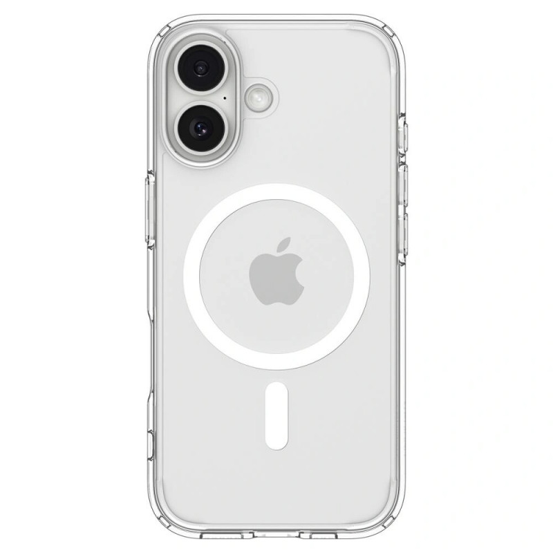 Spigen Ultra Hybrid Mag MagSafe ACS10380 -kuori Apple iPhone 17:lle, kirkas/valkoinen