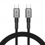 Tech-Protect Ultraboost DNA USB-C / USB-C -kaapeli PD60W/3A 100 cm, Iron Grey